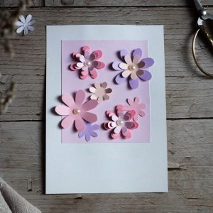 Anordnung der Blumen auf der Blumenkarte