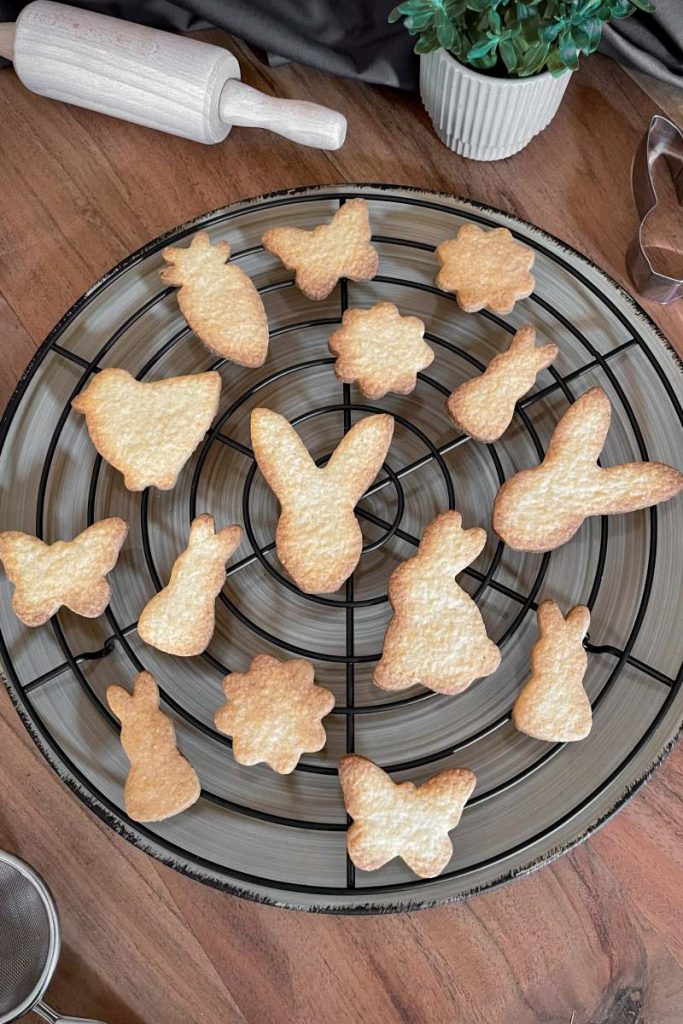 Osterplätzchen aus Mürbeteig