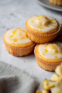 Saftige Zitronenmuffins mit Joghurt